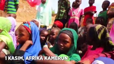 İlk Kez Bindikleri Seyyar Dönme Dolap Kamerunlu Çocukları Sevindirdi