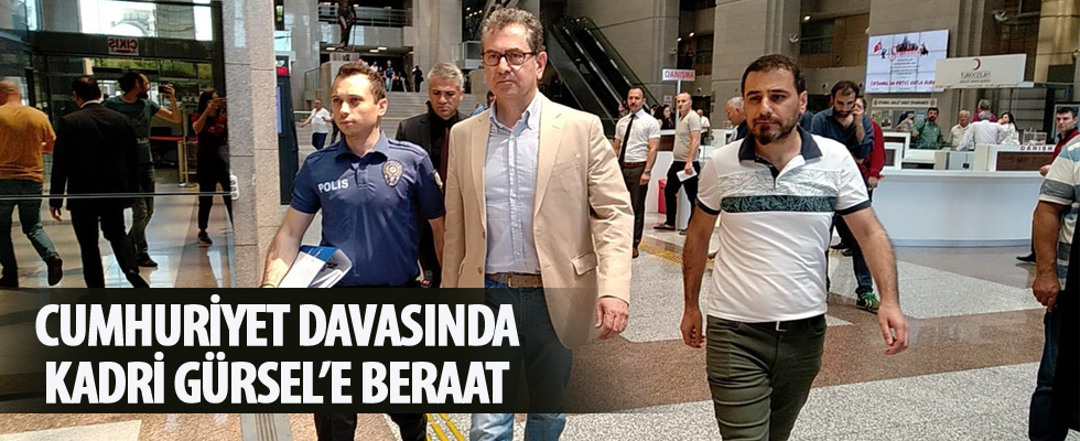 Cumhuriyet gazetesi davasında Kadri Gürsel'e beraat