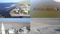 KEBAN BARAJI - Murat Nehrinde Su Çekildi, 6 Ay Önceki Görüntüden Eser Kalmadı