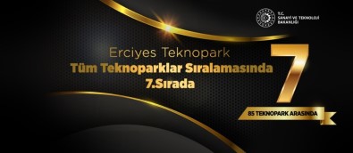 Erciyes Teknopark, Türkiye'deki 85 Teknopark Arasında 7.Sırada Yer Aldı