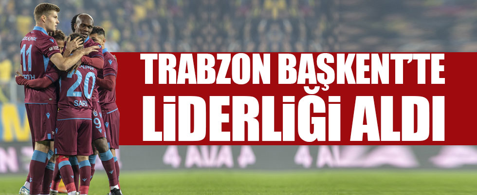 Trabzonspor liderliğe yükseldi