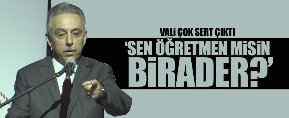 Konya Valisi, oturuşunu beğenmediği öğretmene sert çıktı