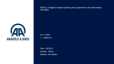 Muğla'da Otelde Yangın Çıktı