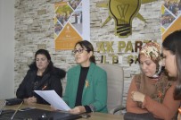 İSLAMOFOBİ - Ağrı'da Kadınlar, Kadına Yönelik Şiddete Turuncu Çizgi Çekti