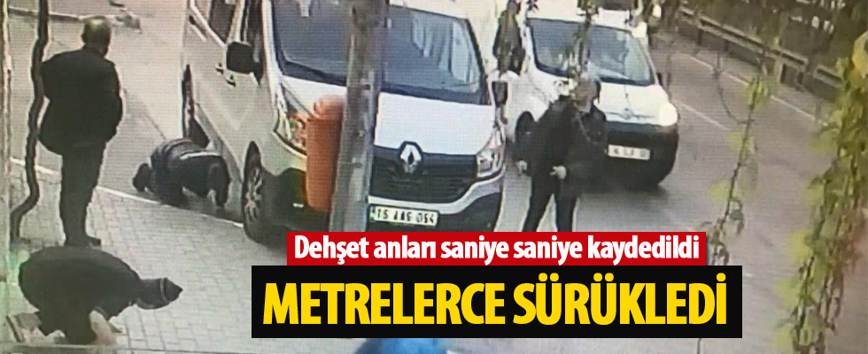 Metrelerce sürükledi, diğer sürücüler uyarınca fark etti