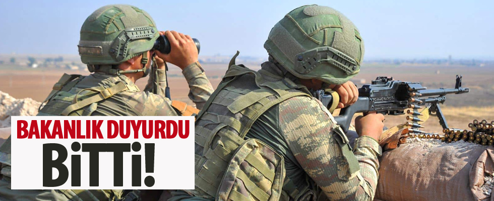 Milli Savunma Bakanlığı'ndan flaş açıklama...