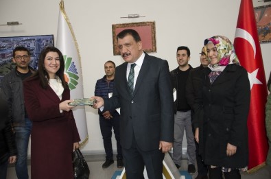 Öğretmenlerden Başkan Gürkan'a  Ziyaret