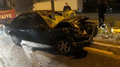 Samsun'da Otomobil İle Traktör Çarpıştı Açıklaması 5 Yaralı