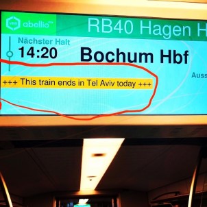 Almanya'daki Tren İstasyonunda 'Tel Aviv' Krizi