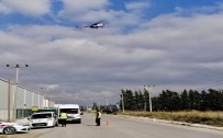 HATALı SOLLAMA - Çanakkale'de Havadan Helikopterle Trafik Denetimi