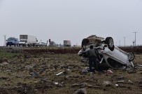 SAĞLIK EKİBİ - Çarpışan Otomobiller Ters Döndü Açıklaması 1 Yaralı