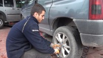 TİCARİ ARAÇ - Kütahya'da Kış Lastiği Yoğunluğu Başladı
