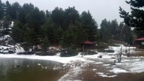SıRADıŞı - Limni Gölü'nde Kar Yağışı Başladı