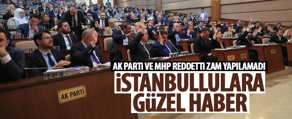 İstanbul'da suya zam yok!