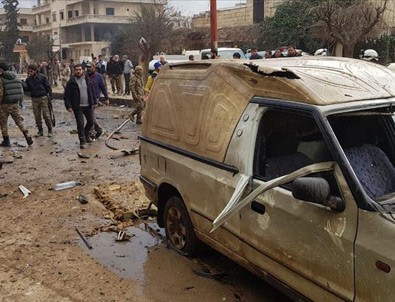 Afrin'de bomba yüklü araçla terör saldırısı