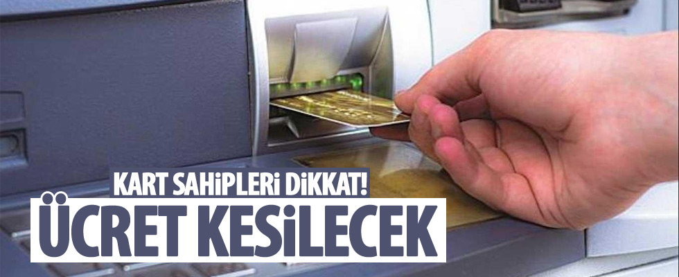 Bankalar limit üzeri çekimlere ücret kesecek!