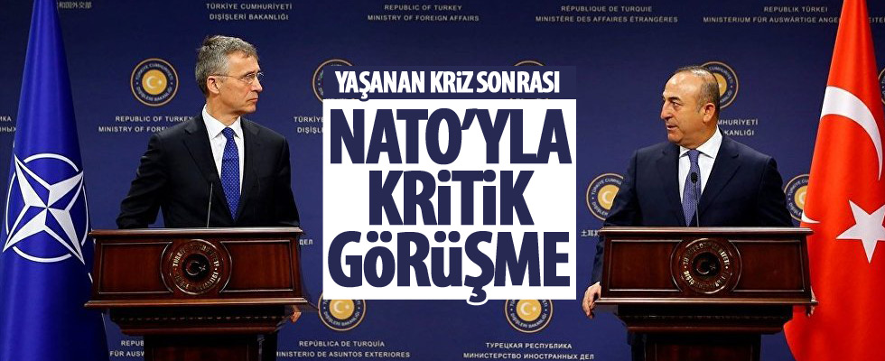 Çavuşoğlu Stoltenberg ile görüştü!