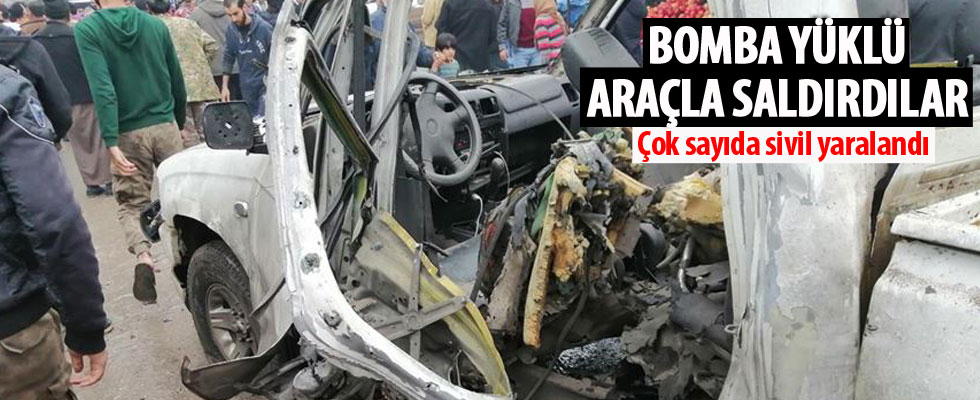 Cerablus'ta bomba yüklü araçla terör saldırısı