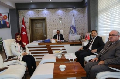 İlçe Sağlık Müdürü Anteplioğlu Başkan Cabbar'ı Makamında Ziyaret Etti