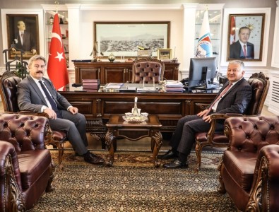 Develi Kaymakamı Murat Duru Başkan Palancıoğlu'nu Ziyaret Etti