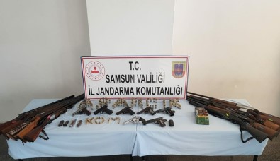 Samsun'da Jandarmadan Kaçak Silah Operasyonu Açıklaması 6 Gözaltı