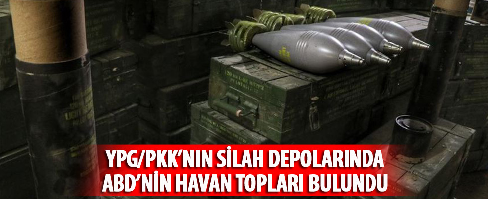 YPG/PKK'nın silah depolarında ABD'nin havan topları bulundu