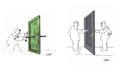 Çınar Şahenk 'Perspekta' Sergisiyle Karikatür Evi'nde