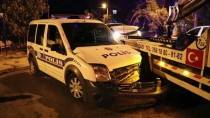 POLİS ARACI - Denizli'de Şüphelinin Aracıyla Çarptığı Ekip Otosundaki 2 Polis Yaralandı