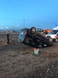 TİCARİ ARAÇ - Kars'ta Trafik Kazası Açıklaması 1 Yaralı