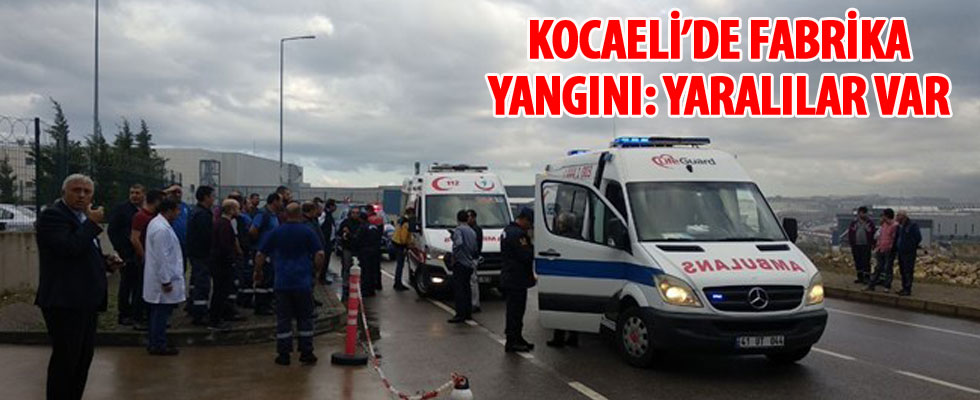 Kocaeli'de kimya fabrikasında çıkan yangında 3 kişi yaralandı