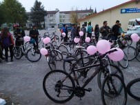 BİSİKLET TURU - Trakya Üniversitesi Öğrencileri, Meme Kanserine Farkındalık İçin Pedal Çevirdi