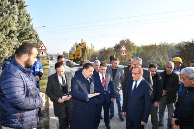 Başkan Gürkan, İçme Suyu İsale Hattında İnceleme Yaptı