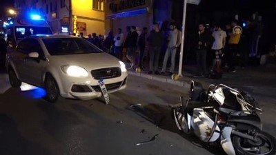 Bursa'da Otomobille Çarpışan Motosikletin Sürücüsü Ağır Yaralandı