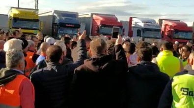 Kapıkule'de Tır Sürücülerinden Davul Zurnalı Eylem