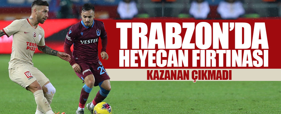 Trabzon'da 1 gollü beraberlik