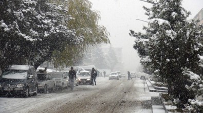Ahlat'ta Kar Yağışı