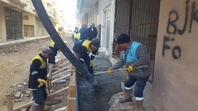 Didim'de Üretilen İlk Beton Sevgi Sokak'ta Kullanılmaya Başladı