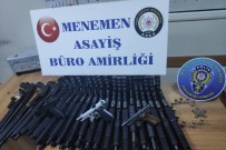 İzmir'de Silah Kaçakçılığı Operasyonu Açıklaması 1 Gözaltı