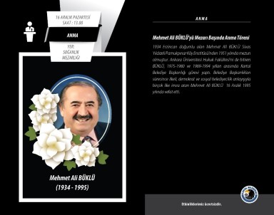 Kartal Belediyesi Eski Başkanlarından Mehmet Ali Büklü Kabri Başında Anılacak