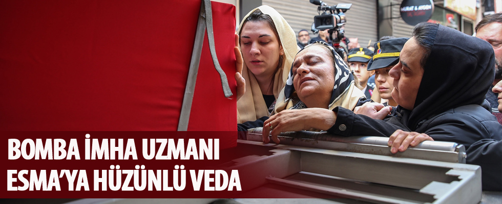 Şehit Astsubay Esma Çevik son yolculuğuna uğurlanıyor