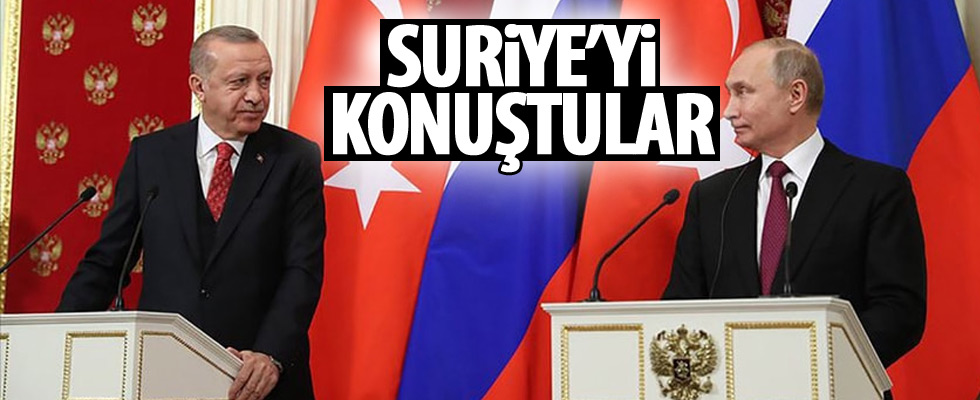 Cumhurbaşkanı Erdoğan, Putin'le görüştü!