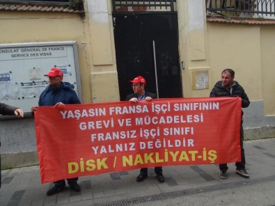 Nakliyat-İş'ten Fransız İşçilerine Destek