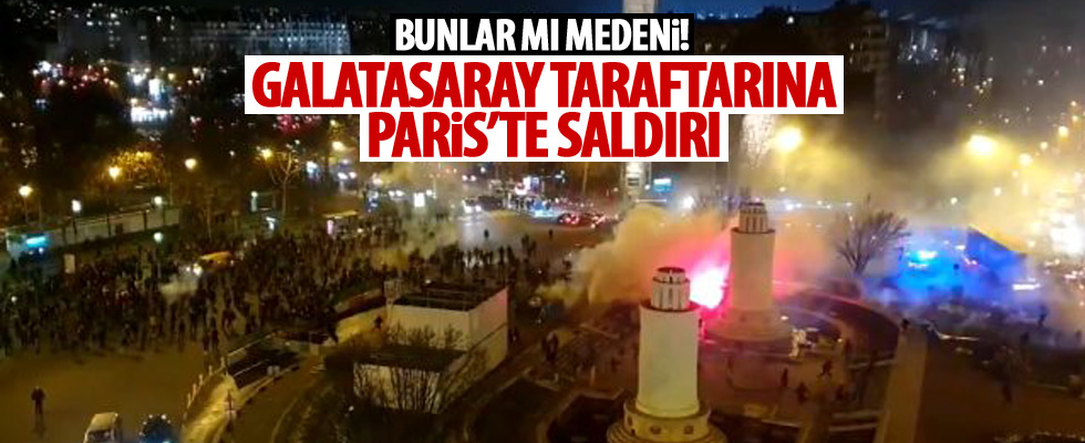 Paris'te Galatasaray taraftarına saldırı!