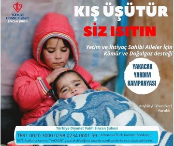 TDV Sincan Şube İhtiyaç Sahiplerine Yakacak Yardımı Yapacak