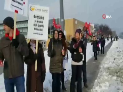 Kanada'da Öğretmenlerden 1 Günlük Grev