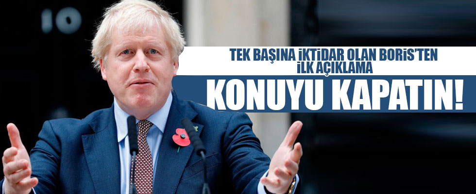 İngiltere Başbakanı Johnson'dan ilk açıklama