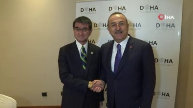 Bakan Çavuşoğlu, Japonya Savunma Bakanı Kono İle Görüştü