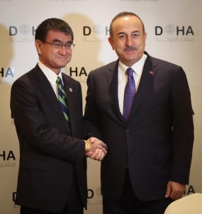 Dışişleri Bakanı Çavuşoğlu, Japonya Savunma Bakanı Kono İle Görüştü