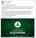 GIRESUNSPOR - Giresunspor'dan Emre Malok Açıklaması
