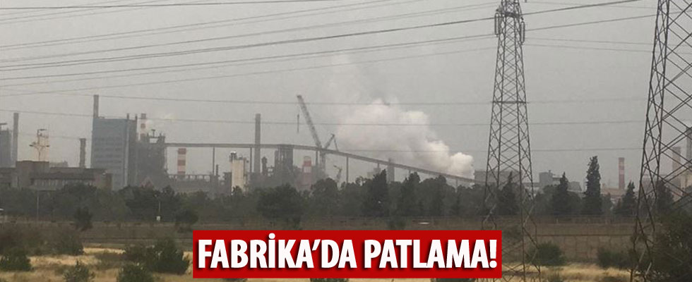 Hatay'da demir çelik fabrikasında yangın